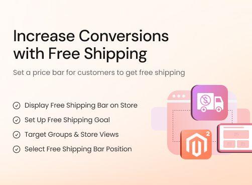 Free Shipping Bar magento 2