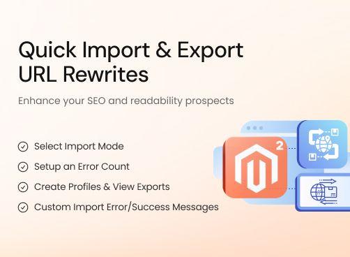 Import Export URL Rewrites magento 2