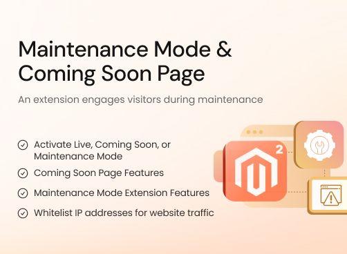 Maintenance Mode & Coming Soon Page magento 2