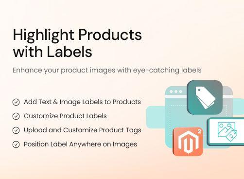Product Labels & Stickers magento 2