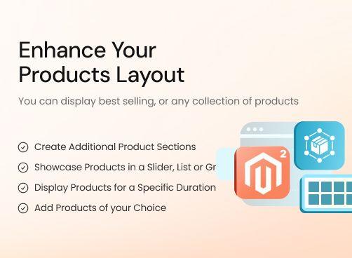 Product Sections magento 2