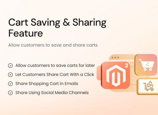 Save Cart & Share Cart magento 2