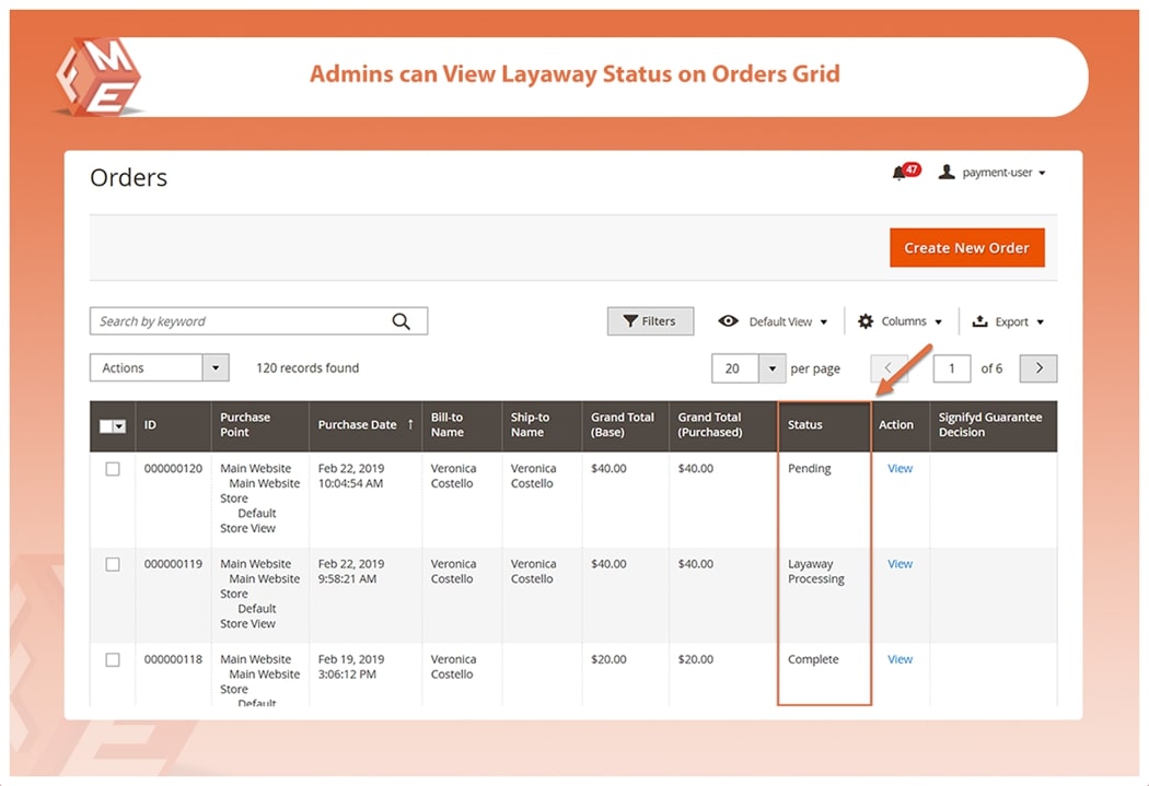 manage partial payment in magento 2