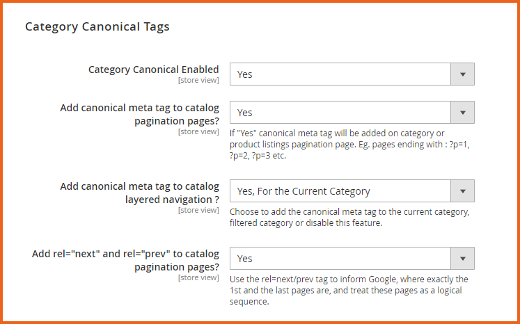 add-canonical-tag-for-pagination-and-category-filters