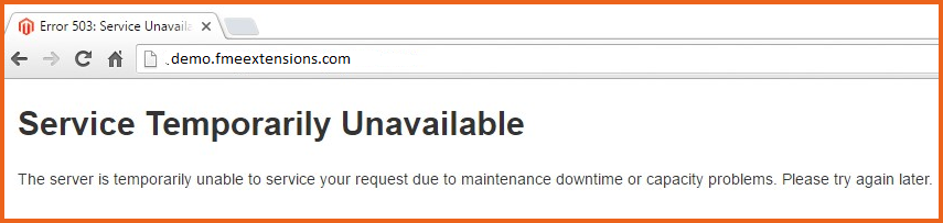magento 2 service temporarily unavailable error 503