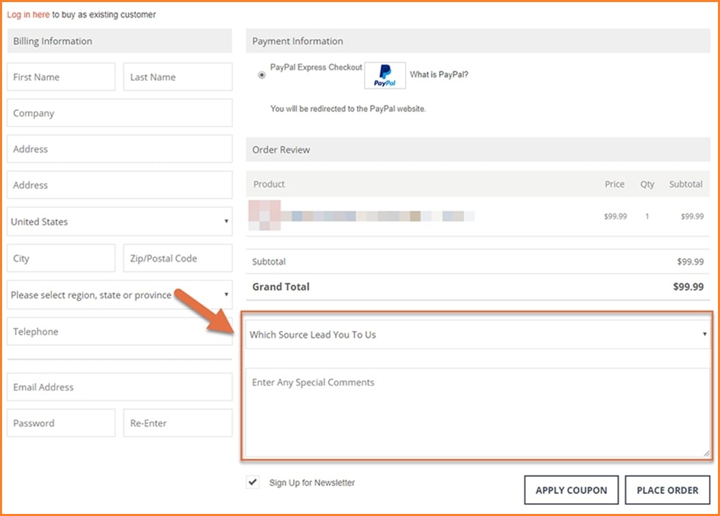 add comment field to magento 2 one page checkout