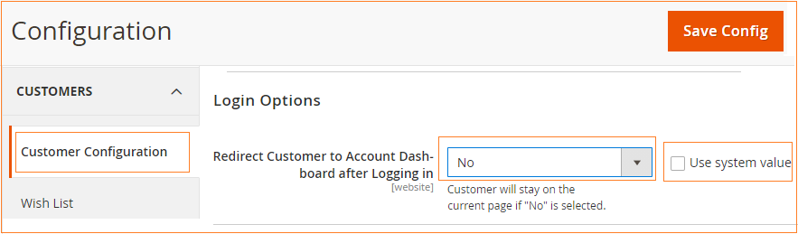 magento 2 redirect customers to previous page after login