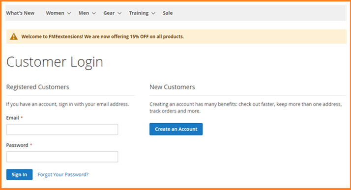 Add custom message to Magento 2 login page