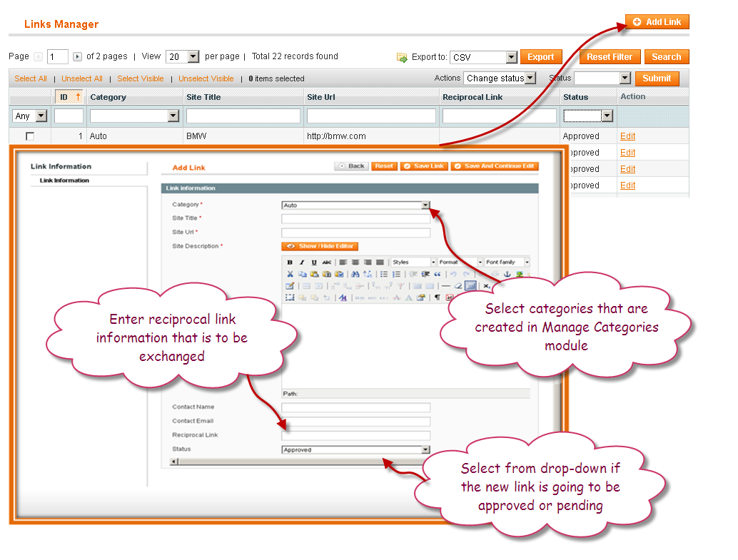 FME Link Exchange Directory Pro