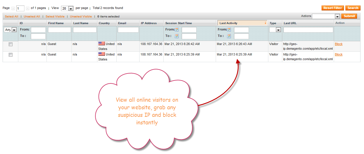 Magento GeoIP Extension, Block IP, Redirect, Restrict Access