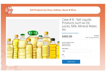 Price Calulation for Liquid Products