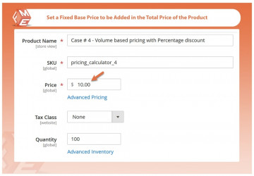 Adding Base Price from Backoffice