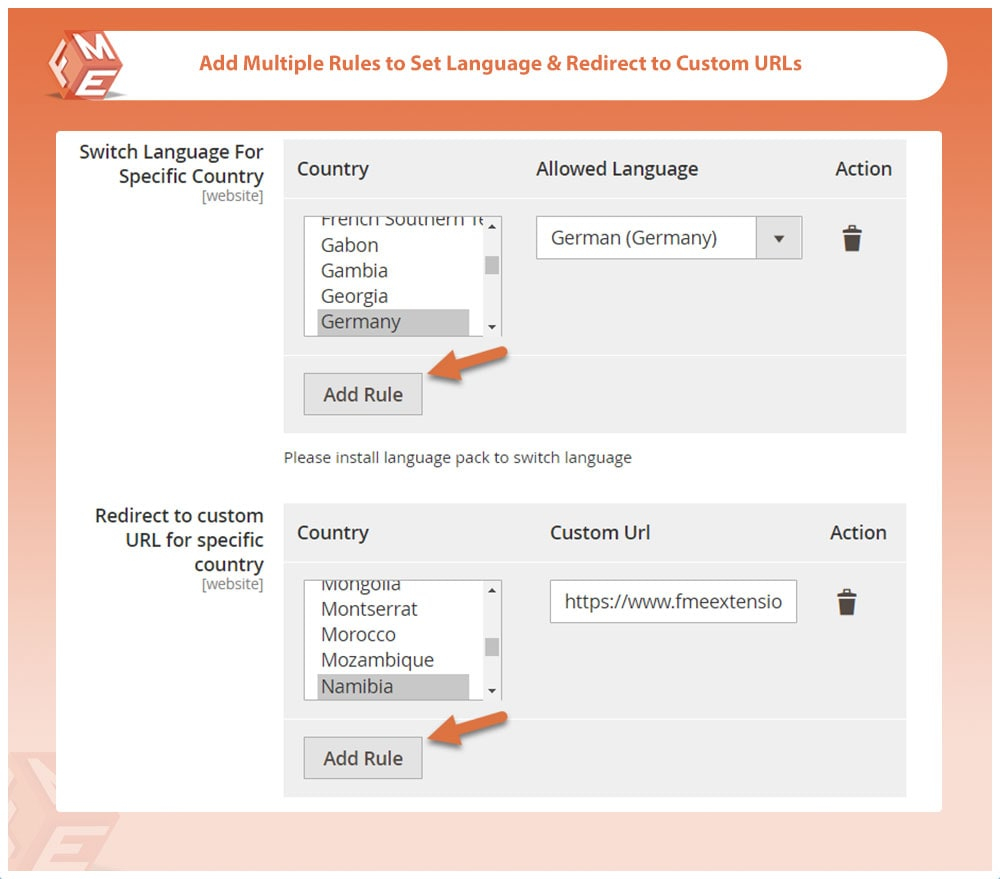 Chrome extension called quick language switcher zeromine