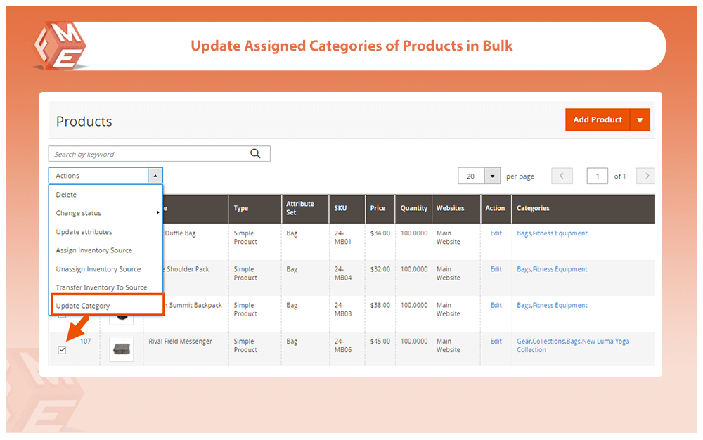 Update product grid category filter